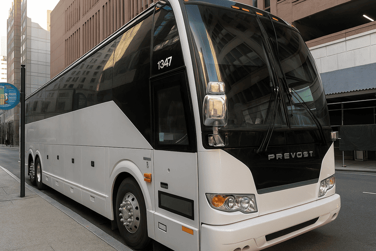 a Pawtucket Coach Bus Service coach bus