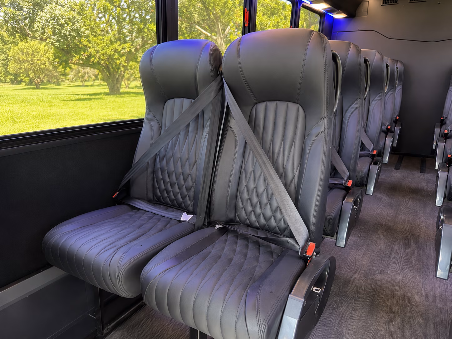 pawtucket 18 passenger minibus inside