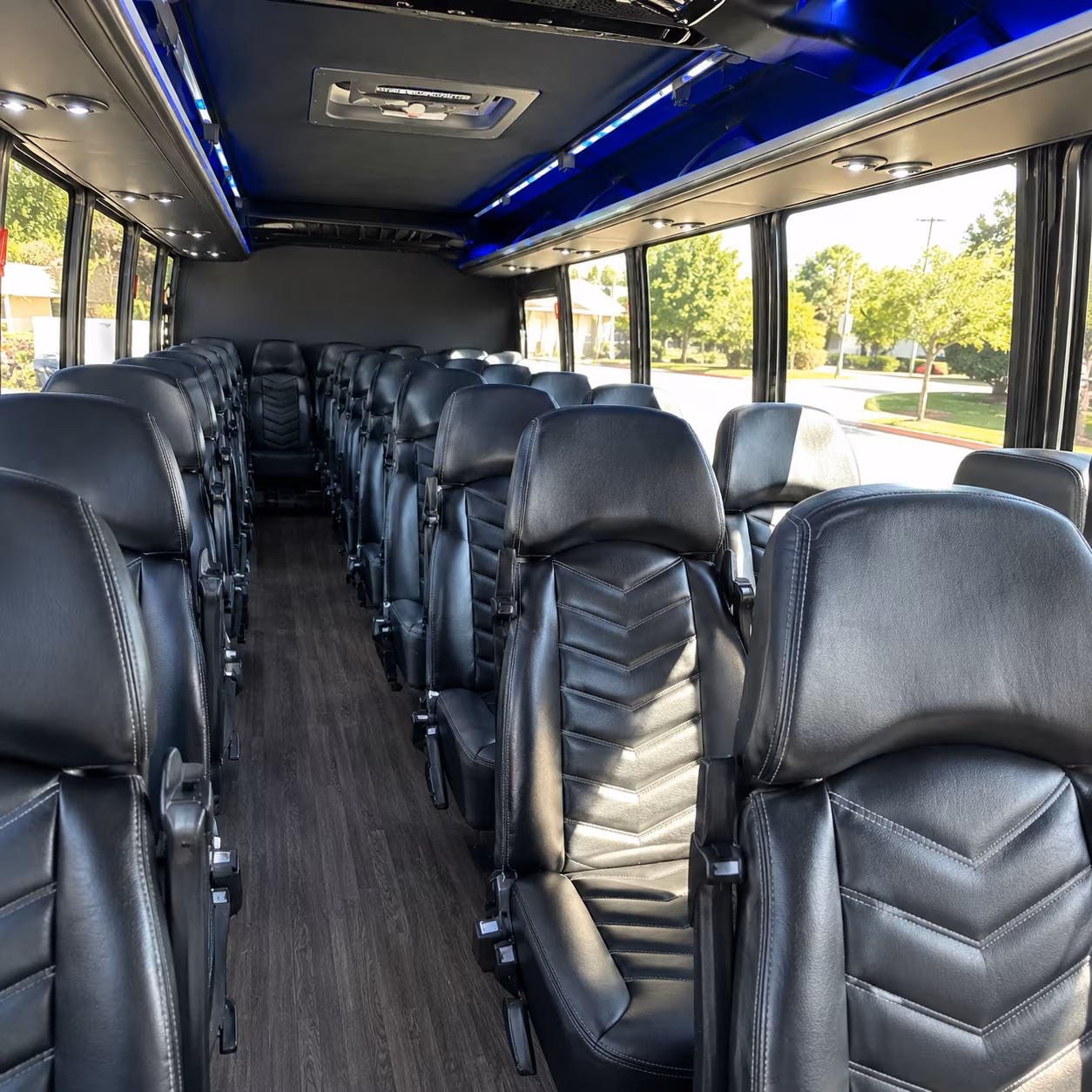 pawtucket 28 passenger minibus inside