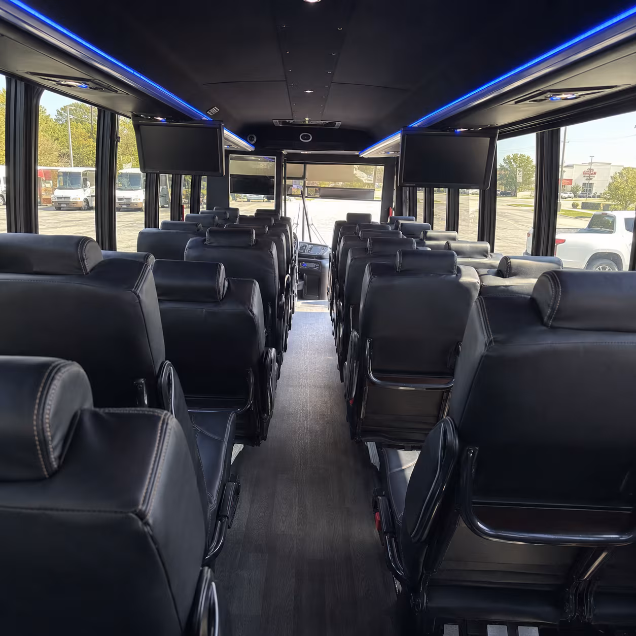 pawtucket 35 passenger minibus interior
