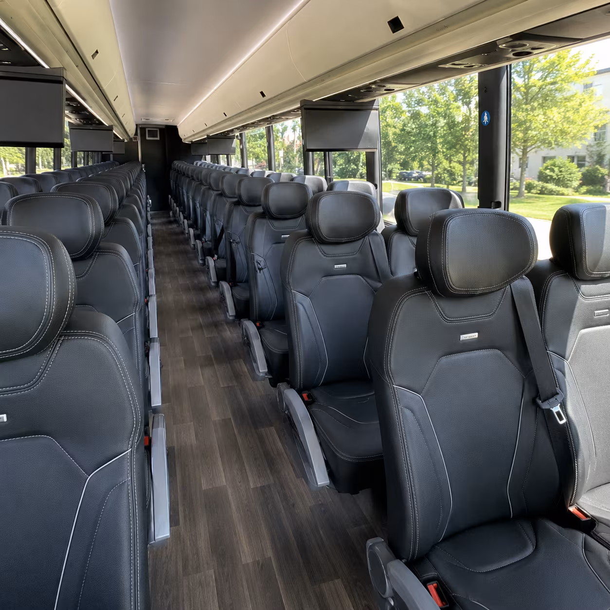 pawtucket 56 passenger charter bus inside
