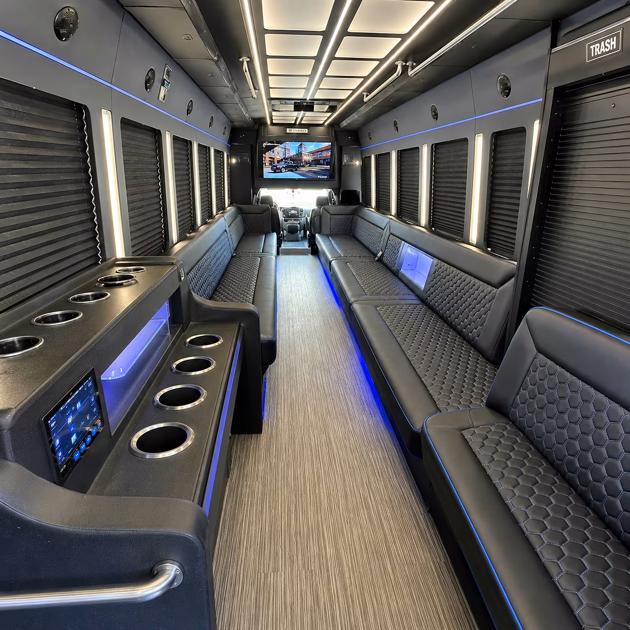 pawtucket party bus rental interior